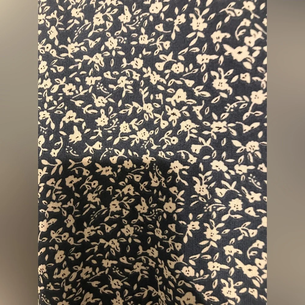 Blue Floral Midi Dress - Picture 3 of 4